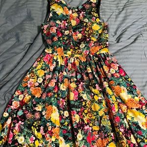 Floral 50s inspired dress
